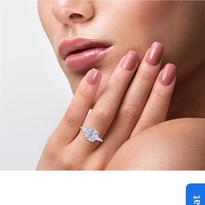 Lustro Stella Lux 100 Facet size 6. Platinum over sterling silver